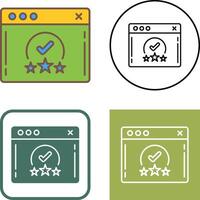 Rating Icon Design vector