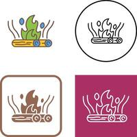 Bonfire Icon Design vector