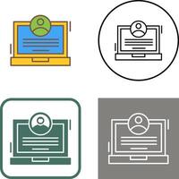 CV Icon Design vector
