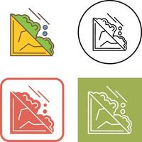 Avalanche Icon Design vector