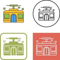 Cable Car Icon Design vector