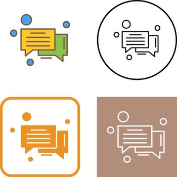 Message Bubble Icon Design vector