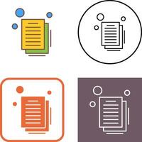 Document Icon Design vector