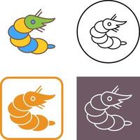 Shrimp Icon Design vector