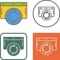 Refresh Icon Design vector