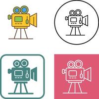 Movie camera Icon Design vector