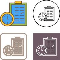 Time Planing Icon Design vector