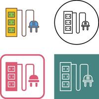 Power Socket Icon Design vector