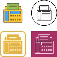 Fax Machine Icon Design vector