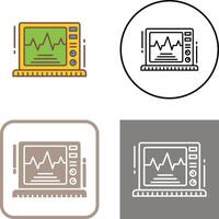 ekg monitor icono diseño vector