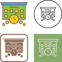 Deadline Icon Design vector