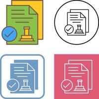 Approved Icon Design vector