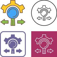 Research and Development Icon Design vector