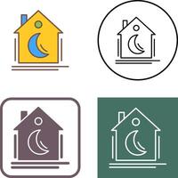 Night Mode Icon Design vector