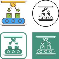 Coneyor Icon Design vector
