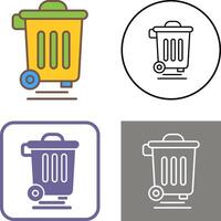 Dustbin Icon Design vector