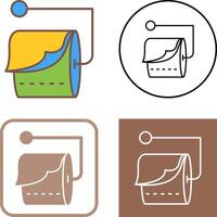 Tissue Roll Icon Design vector