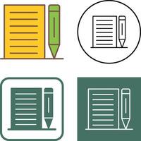 Note Icon Design vector