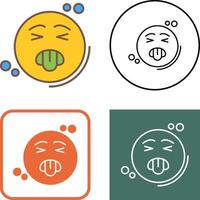 Disgusted Icon Design vector