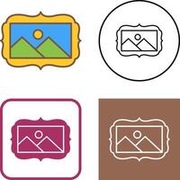 Frame Icon Design vector