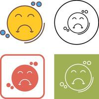 Upset Icon Design vector