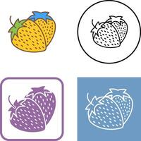 Strawberry Icon Design vector