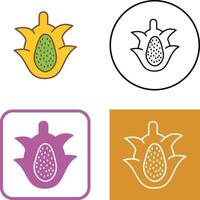 Dragon Fruit Icon Design vector