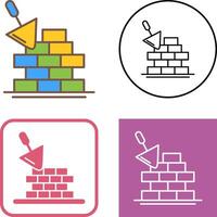 Brickwall Icon Design vector