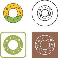 diseño de icono de donut vector