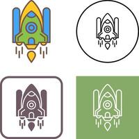 Space Shuttle Icon Design vector