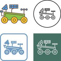 Mars Rover Icon Design vector