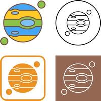 Jupiter Icon Design vector