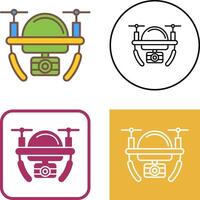 Camera Drone Icon Design vector