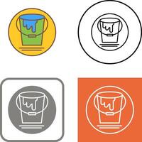 Paint Bucket Icon Design vector