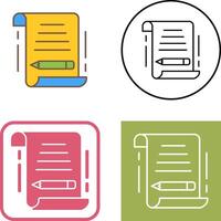 Write Icon Design vector