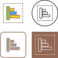 Object Alignment Icon Design vector