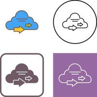 Cloud Computing Icon Design vector