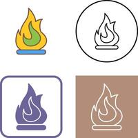 diseño de icono de fuego vector