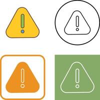 Warning Icon Design vector