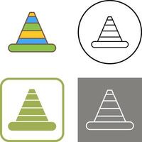 Traffic Cone Icon Design vector