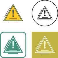 Warning Icon Design vector