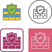 FireWall Icon Design vector