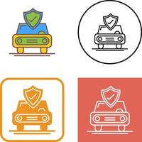 Car Protection Icon Design vector