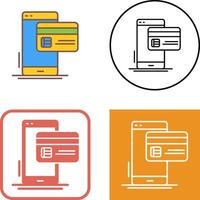 Cashless Payment Icon Design vector