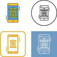 Online Banking Icon Design vector