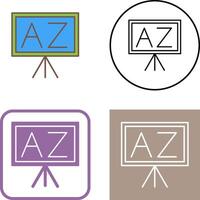 From A To Z Icon Design vector