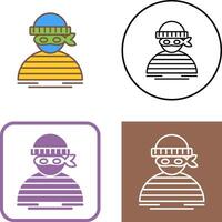 Thief Icon Design vector
