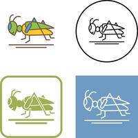 Grasshopper Icon Design vector