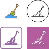 Digging Icon Design vector