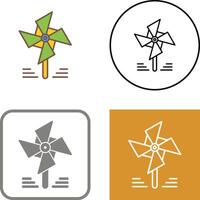 Pinwheel Icon Design vector